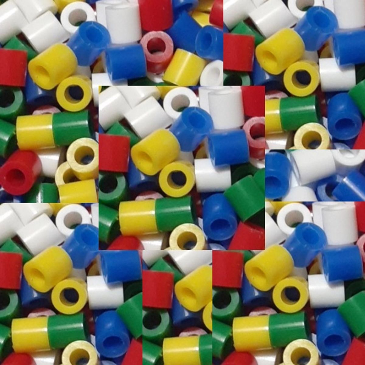 GENERICO - HAMA BEADS PERLER 1500u 5MM MIX 1