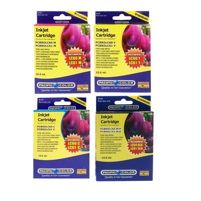 Generico Pack 4 Cartuchos De Tinta Alternativo Lc60 / Lc61