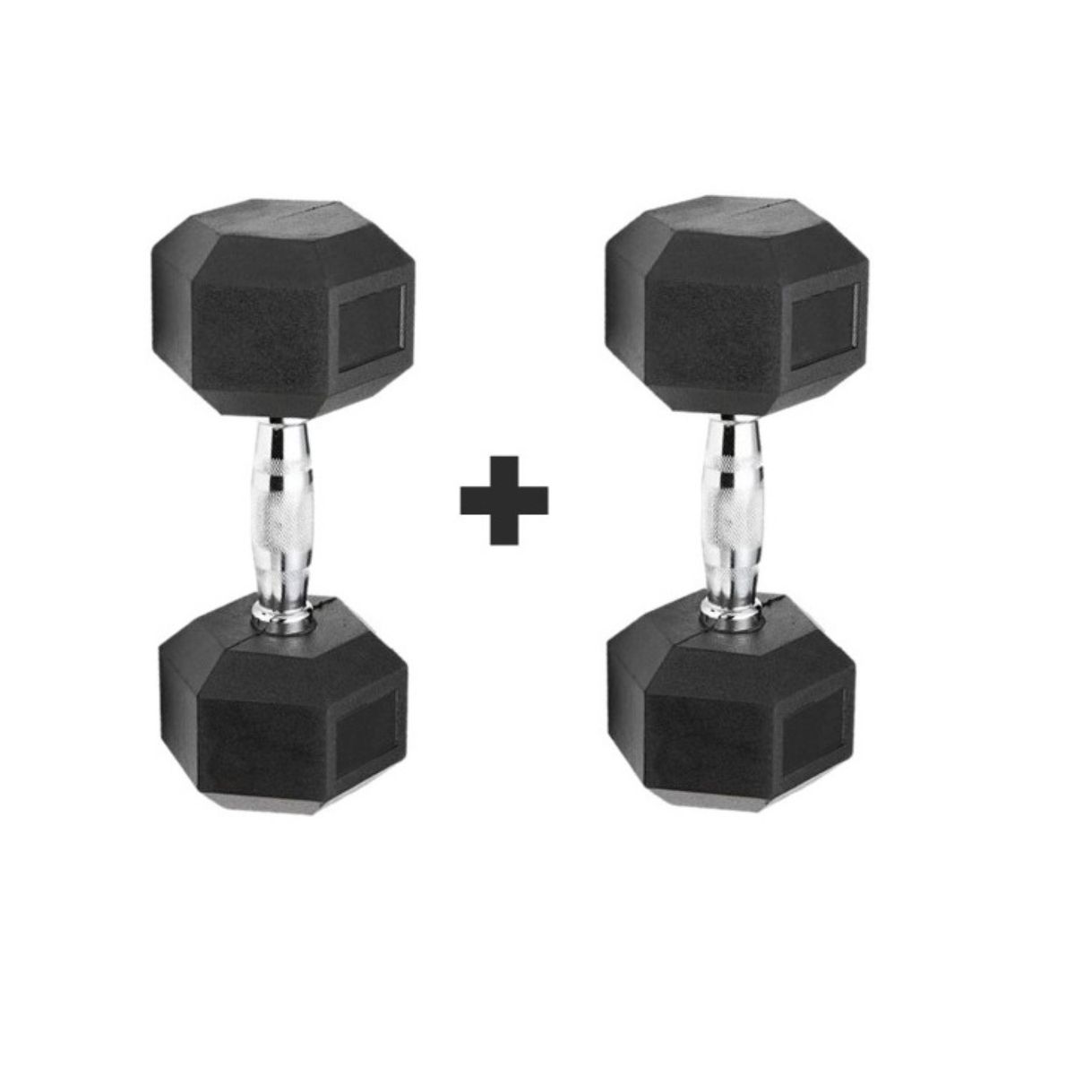 LUMAX - Set Par de Mancuernas Hexagonal 12.5 Kg por Unidad - Fitness