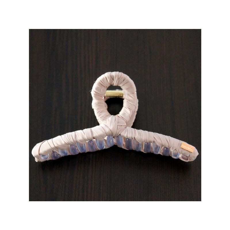 GENERICO - Traba Metálica Garra Tiburón Para Cabello Infinity Beige
