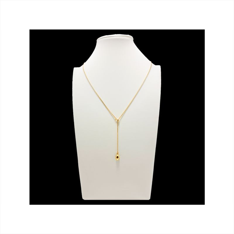 GENERICO - Colgante Largo Mini Gota Graduable  Color Dorado