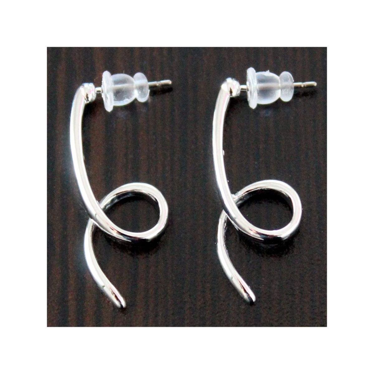 GENERICO - Aros Infinity Acero Color Plateado