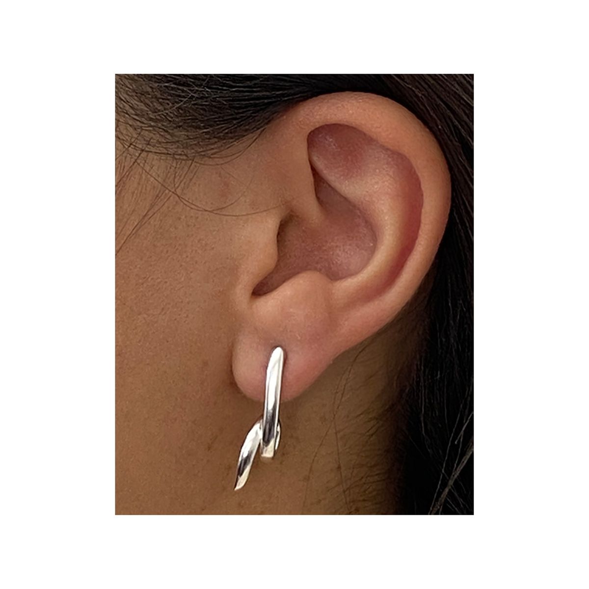 GENERICO - Aros Infinity Acero Color Plateado