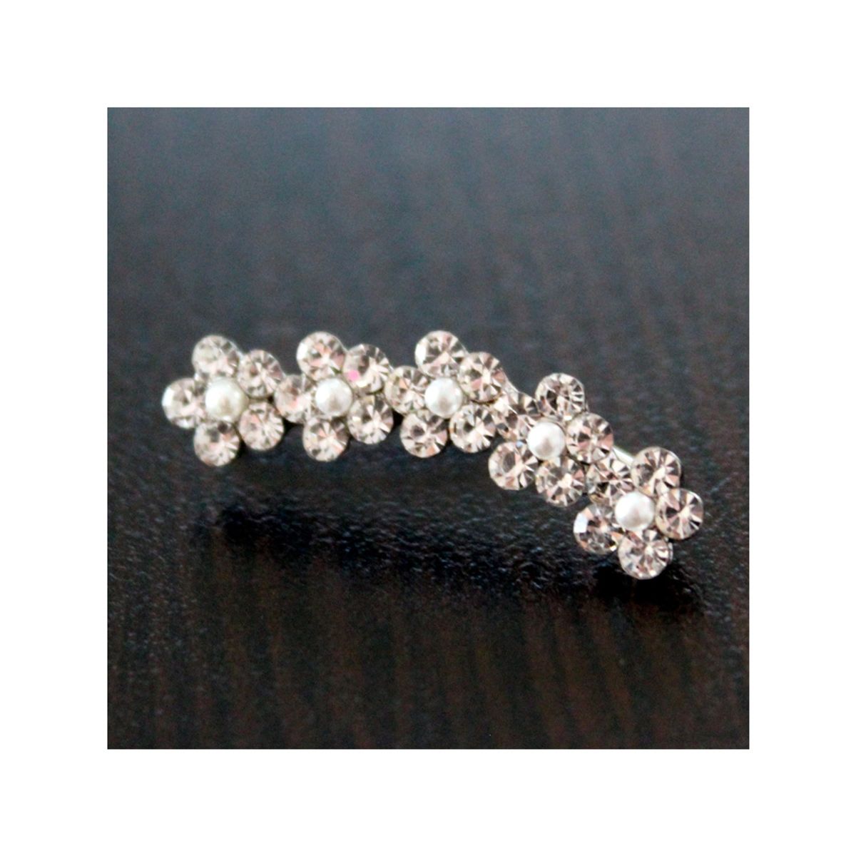 GENERICO - Aro Trepador Juvenil Cristales Color Plateado