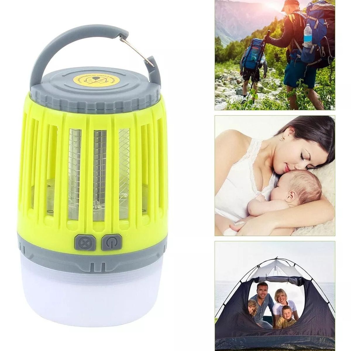 ESHOPANGIE - Lampara Repelente De Mosquitos Zancudos Recargable Usb