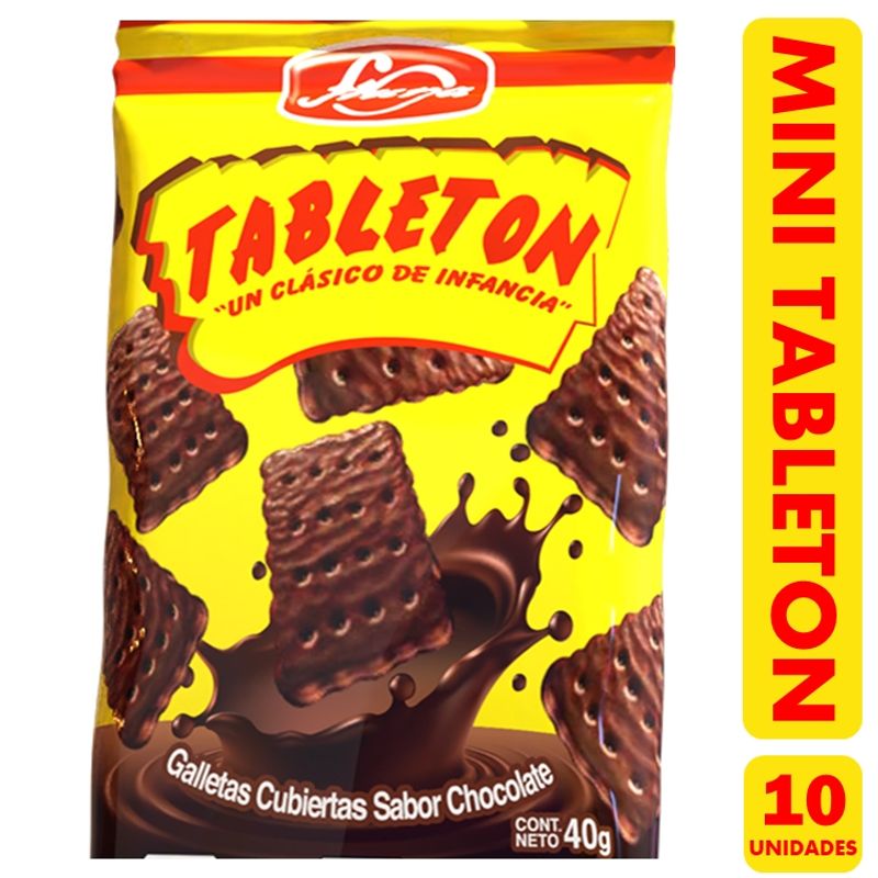 GENERICO - Galletas Tabletón Para Colación De 40gr - (pack De 10 Uni)