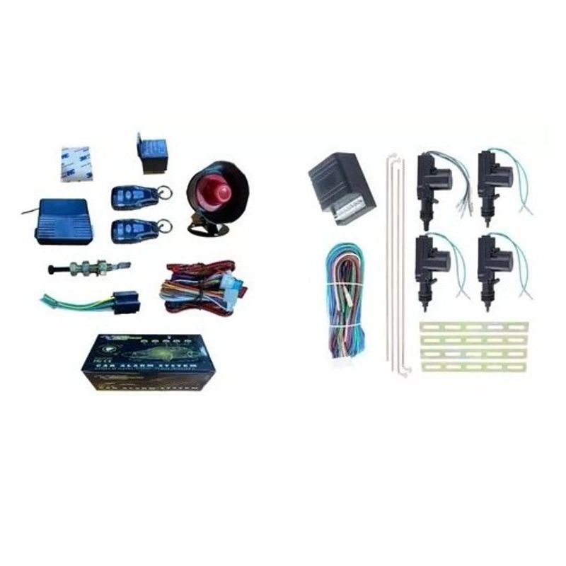 GENERICO - Kit Alarma De Auto + Cierre Centralizado 12v 360°  SG103447