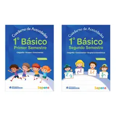 SOPENA - Pack Cuadernos Actividades 1 Basico 1-2 Semestre Horizontal Mundicrom