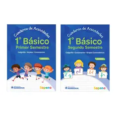 SOPENA - Pack Cuadernos Actividades 1 Basico 1-2 Semestre Vertical Mundicrom