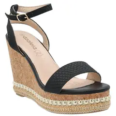 AZALEIA - Sandalia Mujer Jack Negro