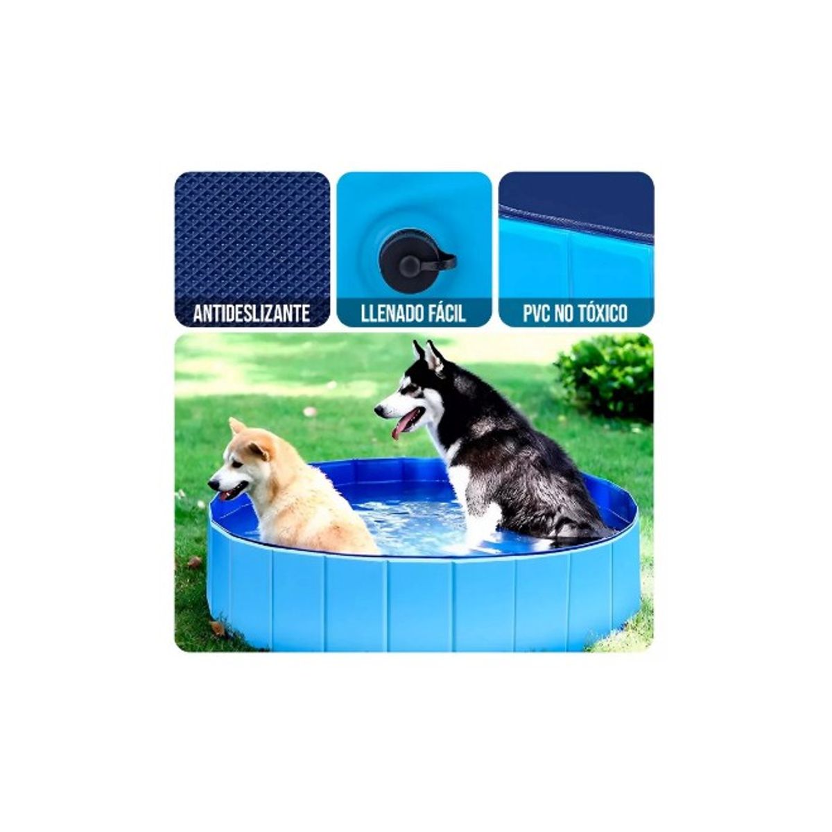 GENERICO - Piscina Para Mascotas Verano Talla XL 120 cm x 30 cm