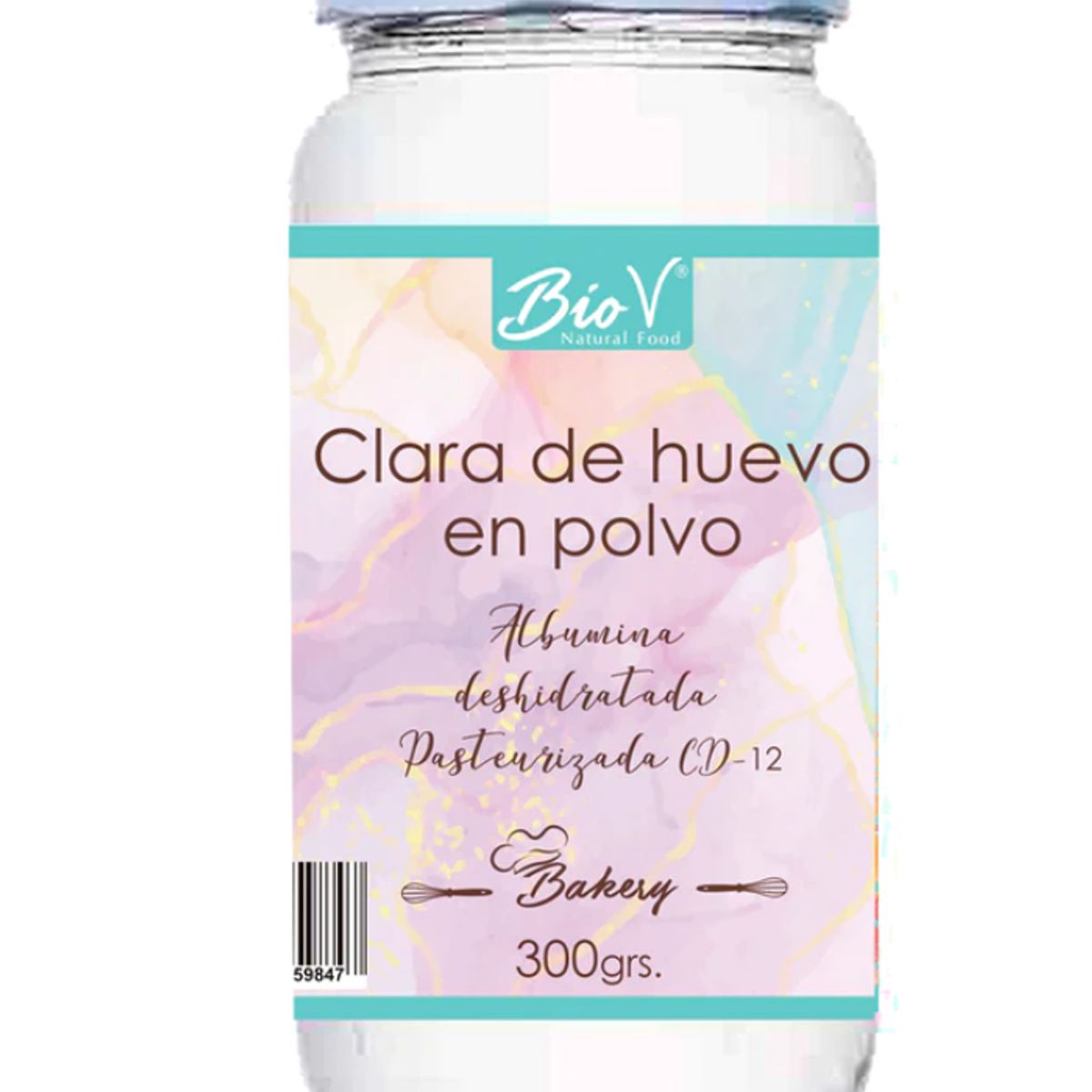 BIOV - Albumina Clara de Huevo Deshidratada 300gr Keto Bio V