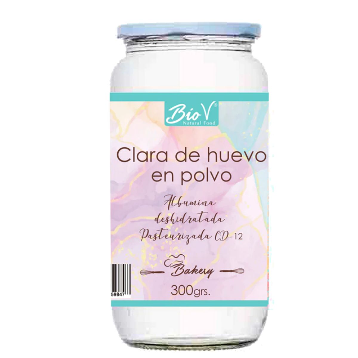 BIOV - Albumina Clara de Huevo Deshidratada 300gr Keto Bio V
