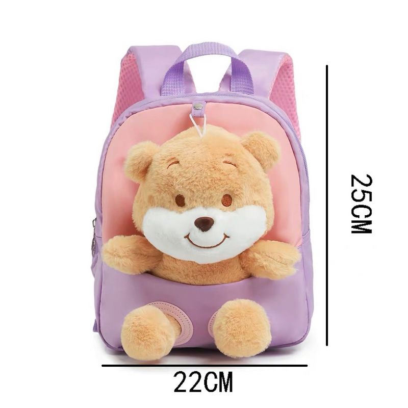 GENERICO - Mini Mochila Peluche Forma De Oso Para Niña Hermosa