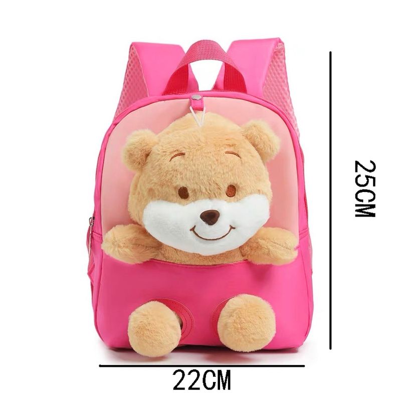 GENERICO - Mini Mochila Peluche Forma De Oso Para Niña Hermosa
