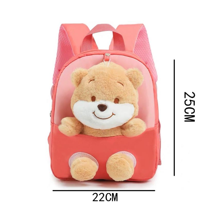 GENERICO - Mini Mochila Peluche Forma De Oso Para Niña Hermosa