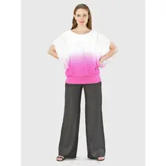 BOUS - Blusa Degrade Italiana Blanco