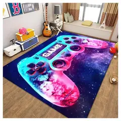 SMARTY - Alfombra Lisa Juvenil Infantil Gamer Diseño Big Joystick 150x200CM