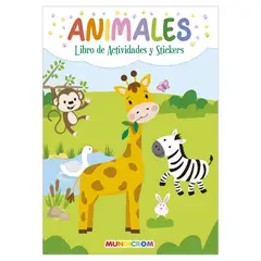 MUNDICROM - Libro Animales Actividades y Stickers -