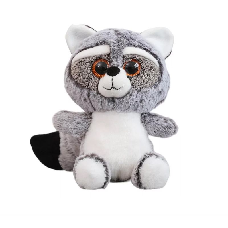 GENERICO - Peluche Mapache Felpa Suave Kawaii 30 Cm