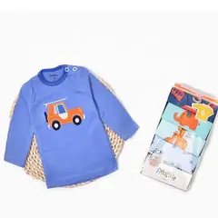 GENERICO - Set De 5 Poleras Manga Larga Niño Algodón. Modelos Surtidos