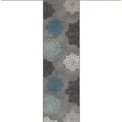 MROTTO - ALFODIA Alfombra de Pasillo Gris 60 x 300 cm Antideslizante Con Goma