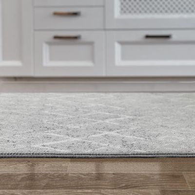 Imagen 2 del producto ALFODIA Alfombra de Pasillo Gris 60 x 305 cm Antideslizante Con Goma