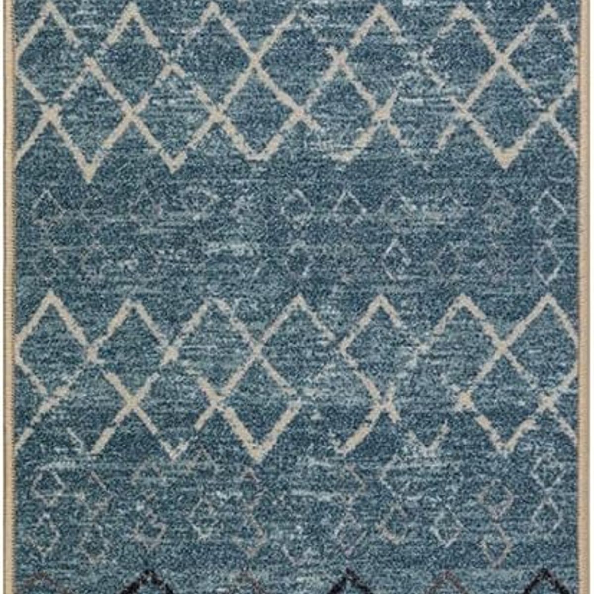 MROTTO - ALFODIA Alfombra de Pasillo Azul 60 x 305 cm Antideslizante Con Goma