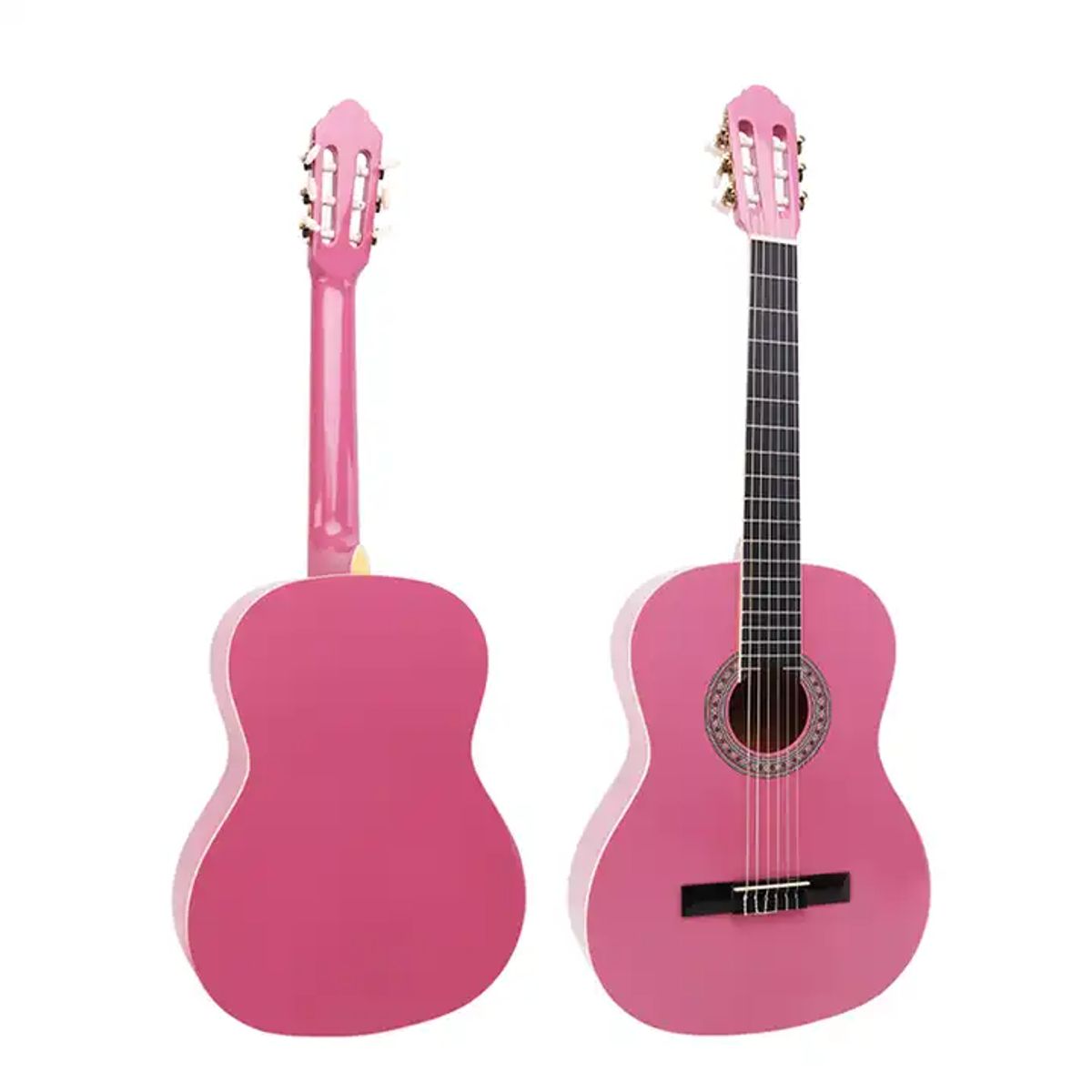 SEVILLANA - Guitarra Clásica Sevillana Rosada 39” Con Alma y Funda 8451 SEVILLANA