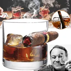 EDWINAYY - Vasos De Puros Whisky Para Cristal Beber Cerveza Vidrio