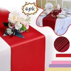 EDWINAYY - Mantel Satinado Para Mesa Decoración Cumplea?os Fiesta 6pk