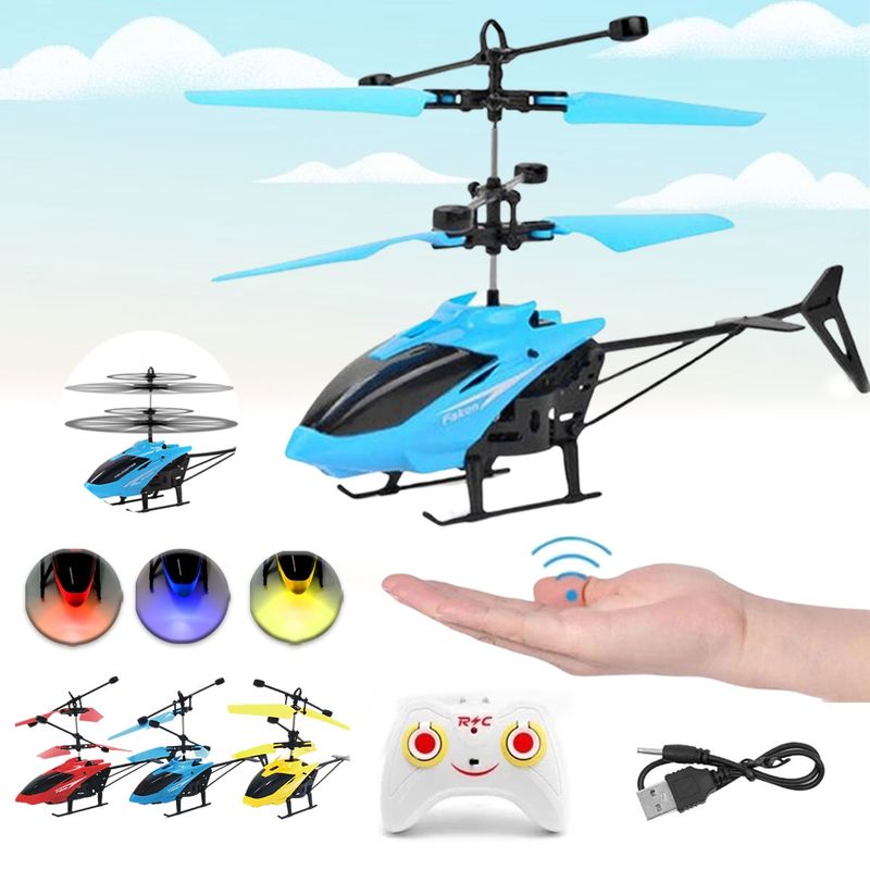 EDWINAYY - Helicóptero Inducción Control Remoto Recargable Mini Ni?os