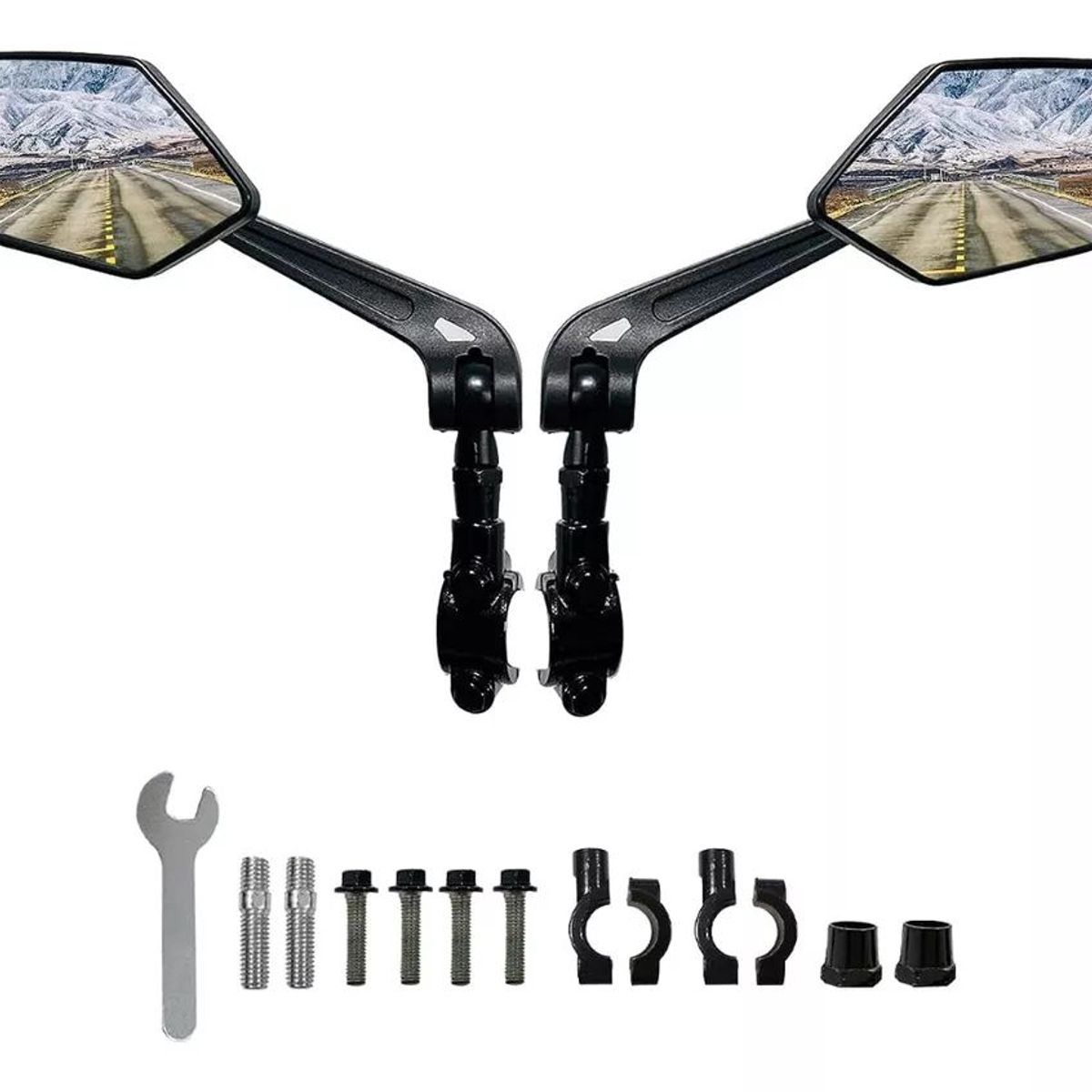KUANGYE - Par De Espejos Retrovisores De Bicicleta Moto Eléctrica