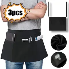 EDWINAYY - Mandil De Cocina Corto Para Chef Cocinero Garzon 3pk