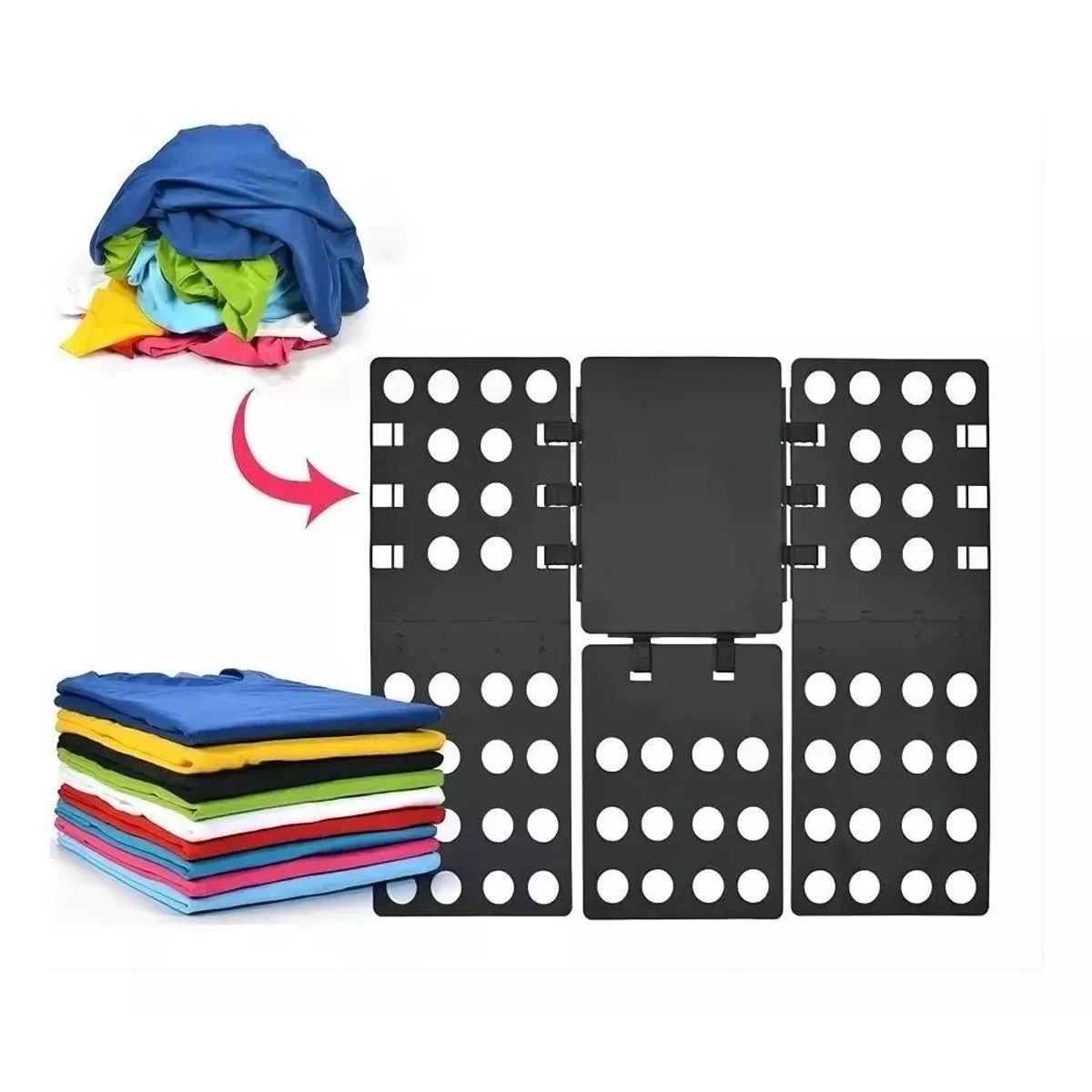 KUANGYE - Accesorio Plegable Para Doblar Playeras Pantalones Toallas