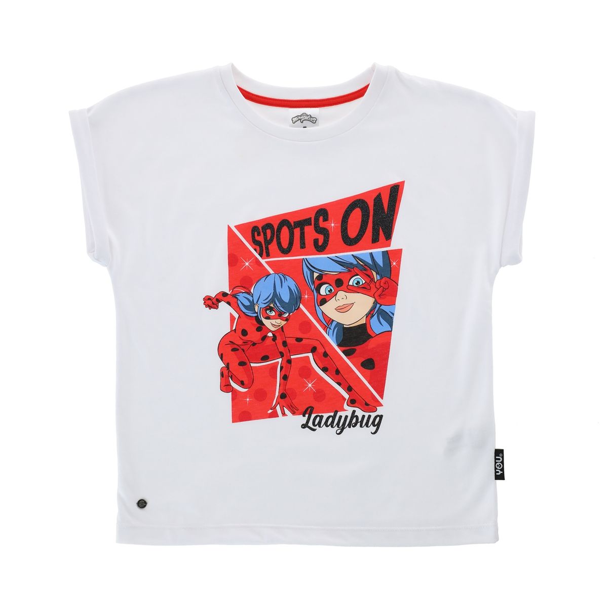 LADYBUG - Polera Niña Spots On Blanco Lady Bug