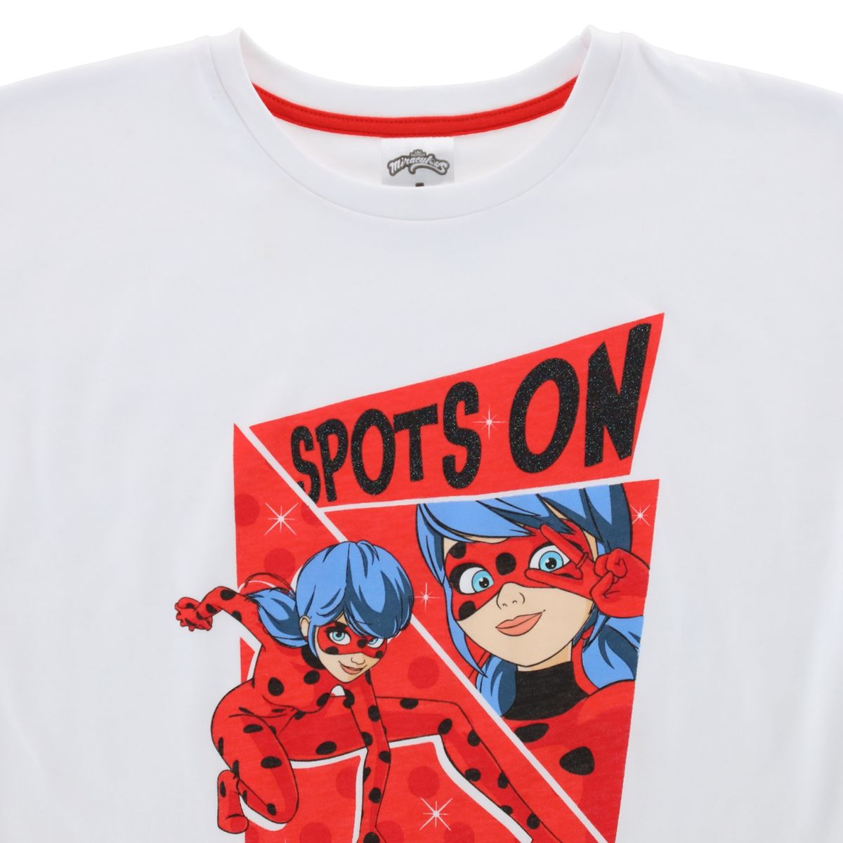 LADYBUG - Polera Niña Spots On Blanco Lady Bug