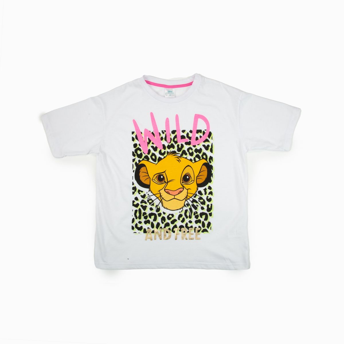 DISNEY - Polera Niña Rey León Wild Blanco Disney
