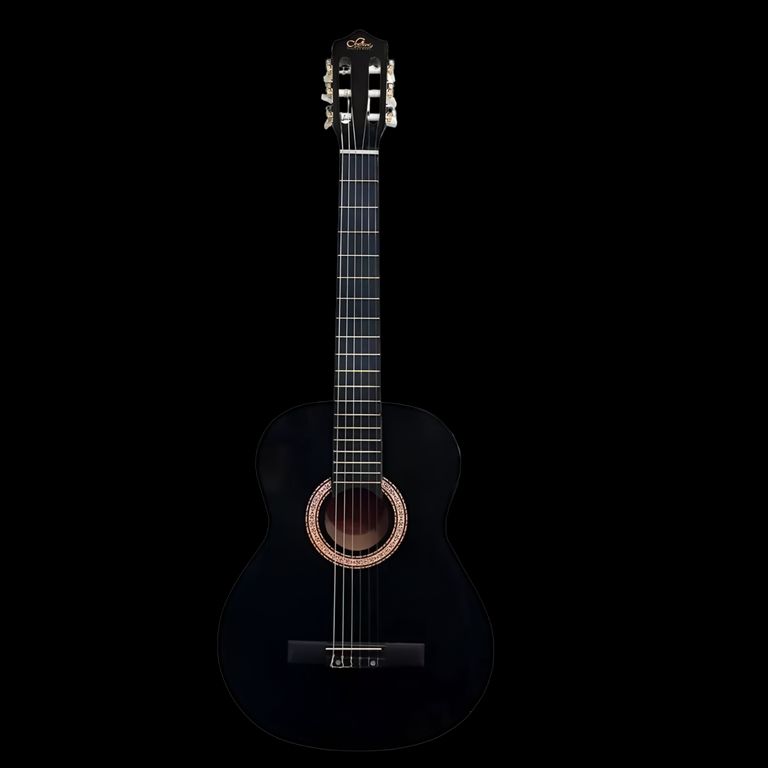 Guitarra Clasica 30 para Ninos Negro + Funda 8454