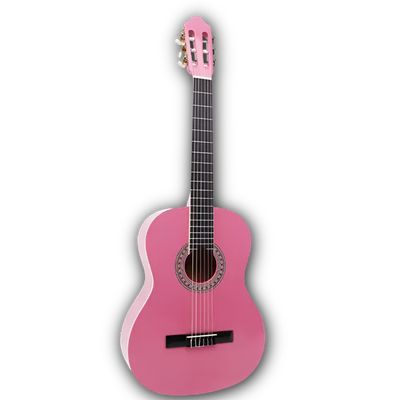 Imagen 2 del producto Guitarra Clásica Rosada 30” Con Alma + Funda 8457
