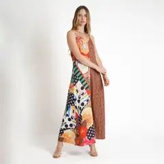 GUINDA - Vestido Estampado Mid Namse