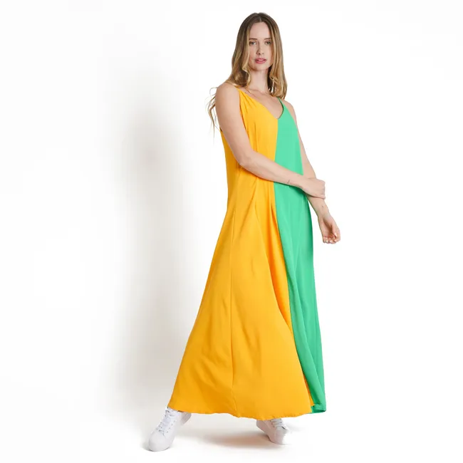 GUINDA - Vestido con Pabilo Gorlis Guinda