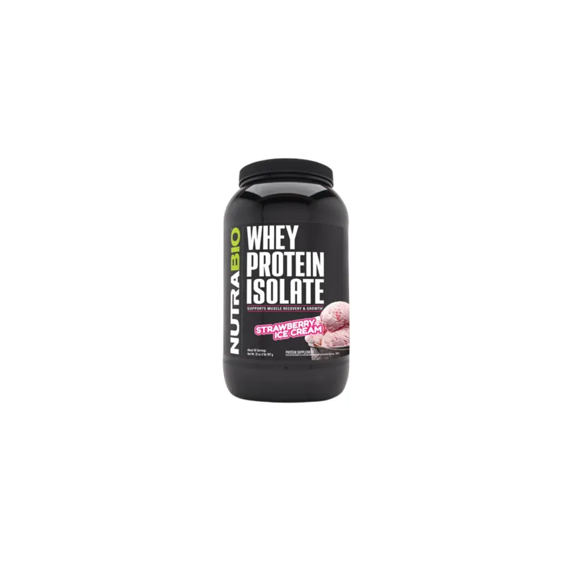 NUTRABIO - Proteína 2 libras Isolate Strawberry