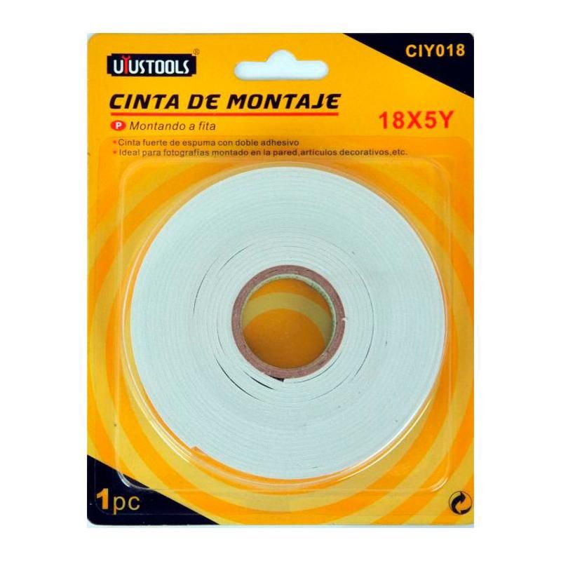 UYUSTOOL - CINTA DOBLE FAZ 18X5Y UYUSTOOLS