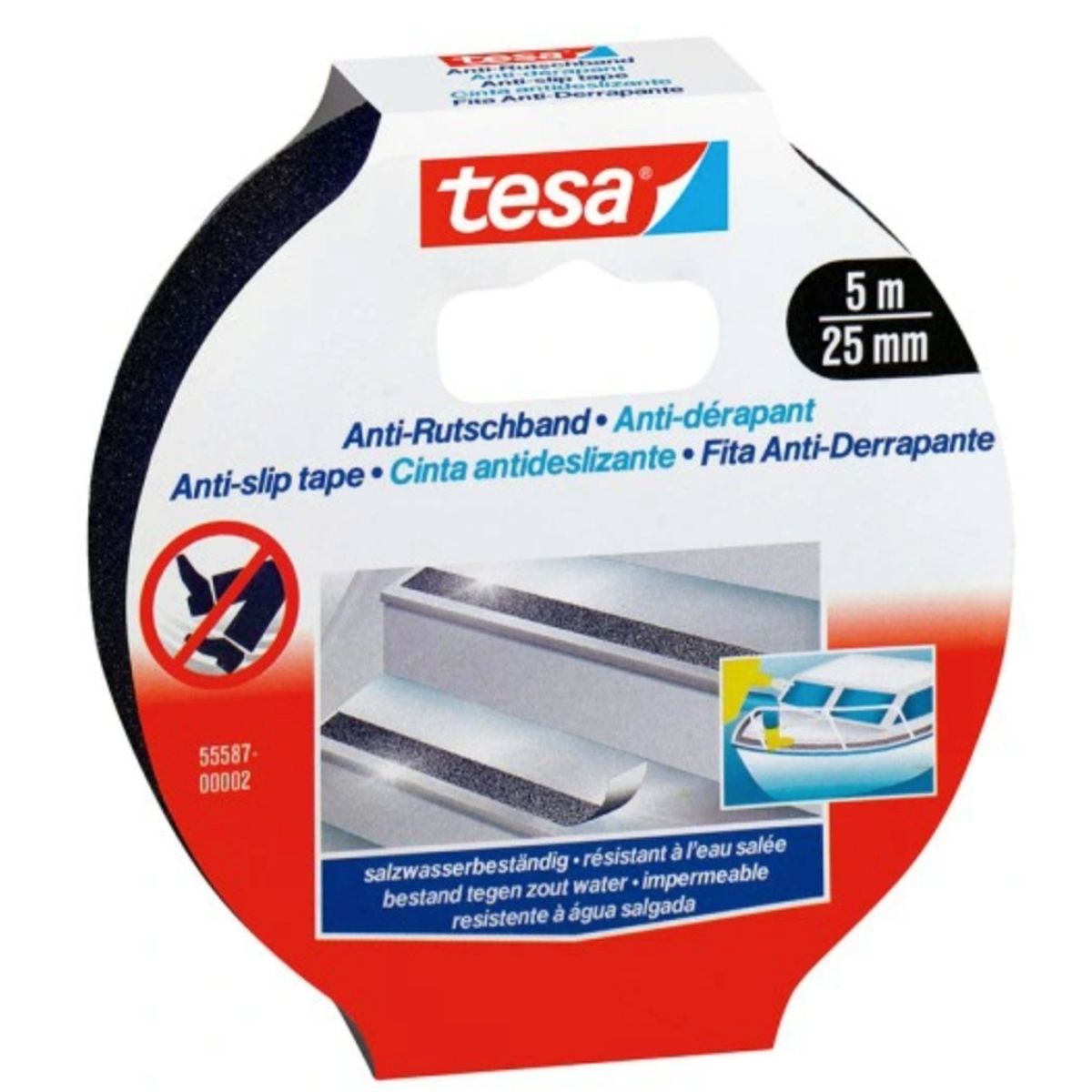 TESA - CINTA ANTIDESLIZANTE 15MTS X 25MM 55589 TESA