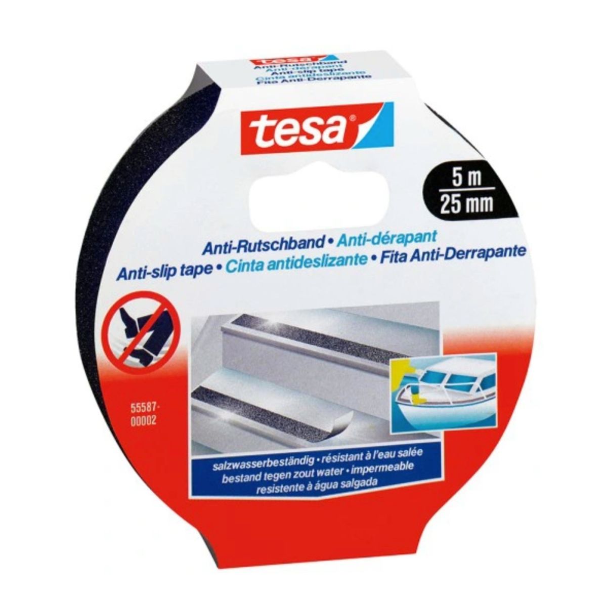 TESA - CINTA ANTIDESLIZANTE 15MTS X 25MM 55589 TESA