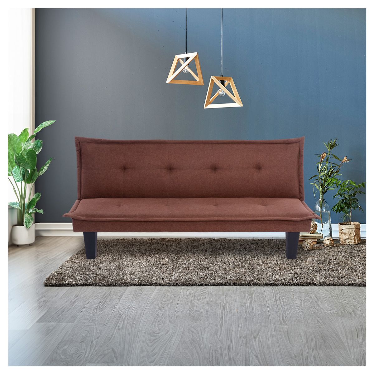 NOVAHUS - Futon 2 Cuerpos Rosa 160x75x72 cm