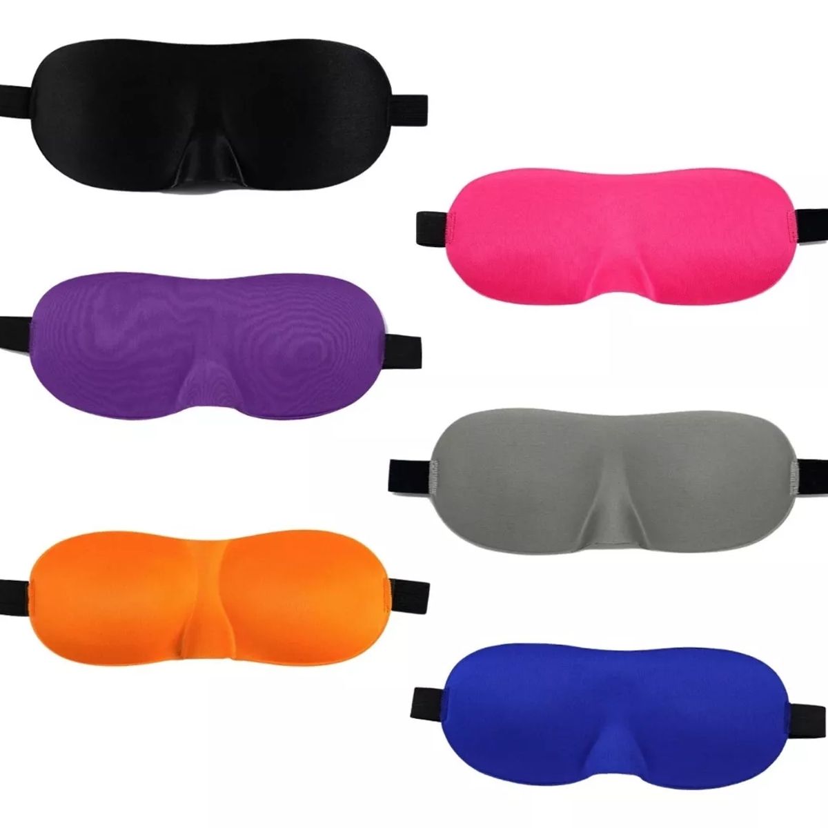 GENERICO - Antifaz Para Dormir Máscara Cubre Ojos 3d Descanso Viaje COLOR NEGRO