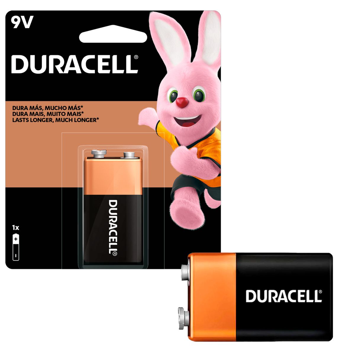 DURACELL - Pila 6LP3146 9V Alcalina Rectangular Duracell Dura Mucho Mas