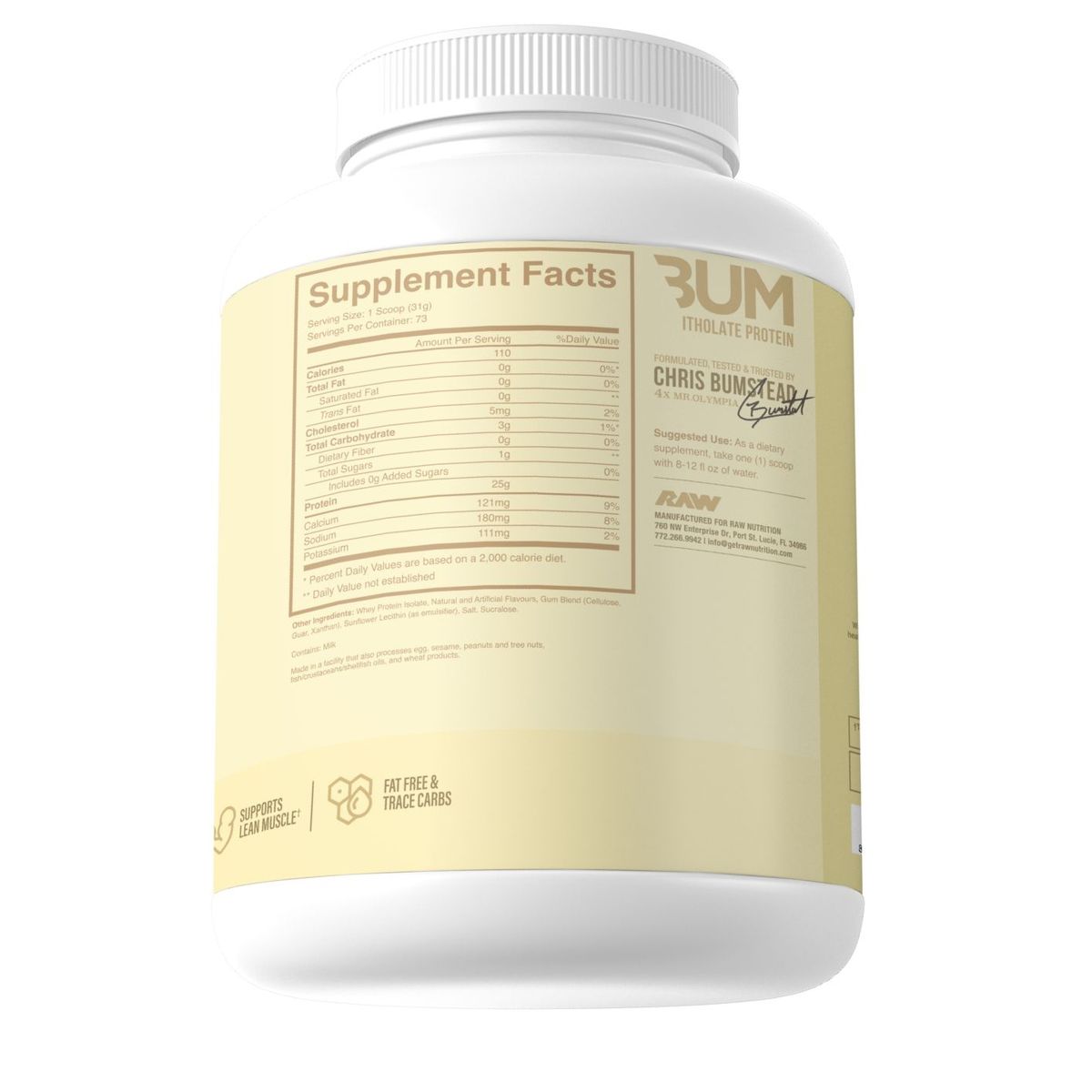 RAW NUTRITION - CBUM Itholate protein 5 libras Vainilla